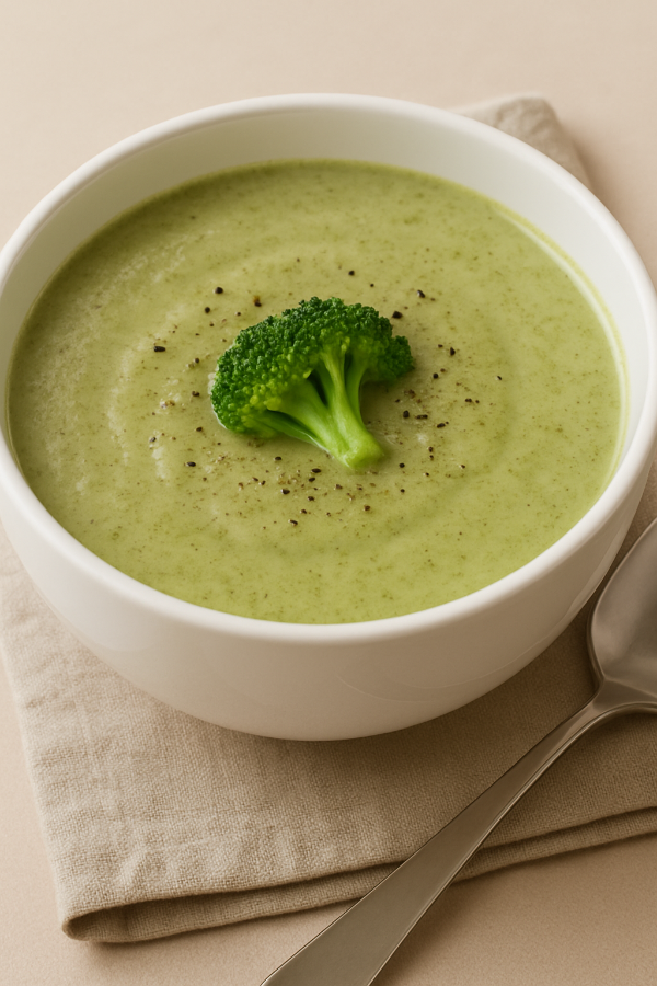 브로콜리 수프 사진