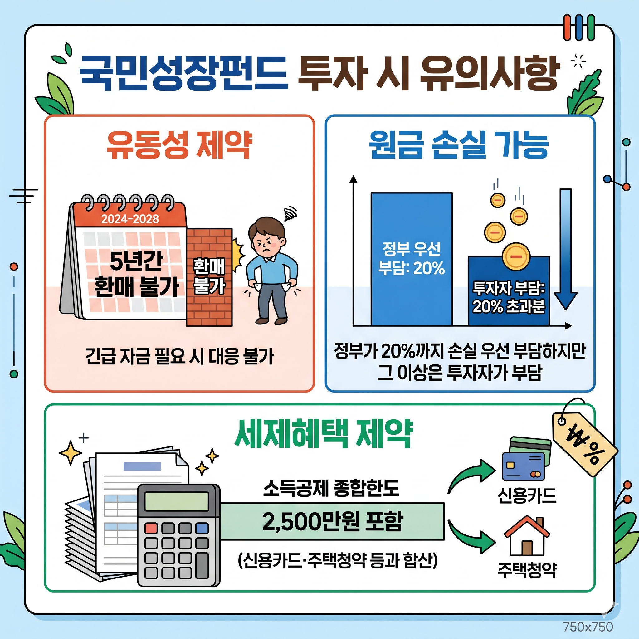 국민성장펀드 투자시 유의사항