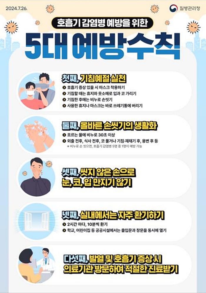 호흡기감염병 예방수칙