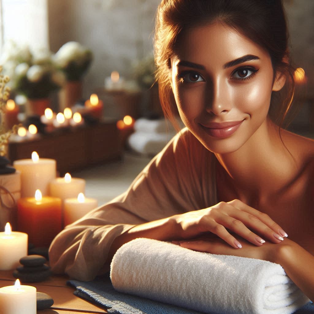 피부,체형관리 샵 배경