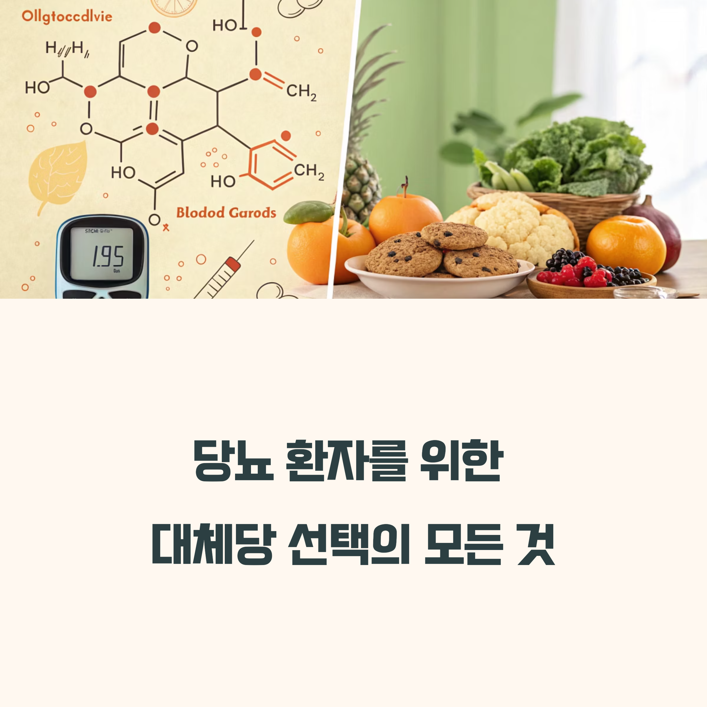 당뇨 환자에게 안전한 당 대체품은?