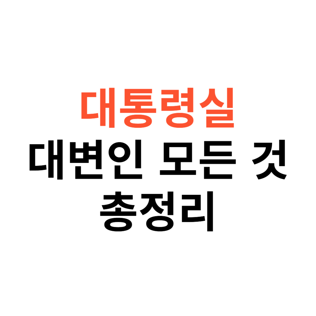대통령실 대변인