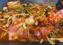 돌문어삼합