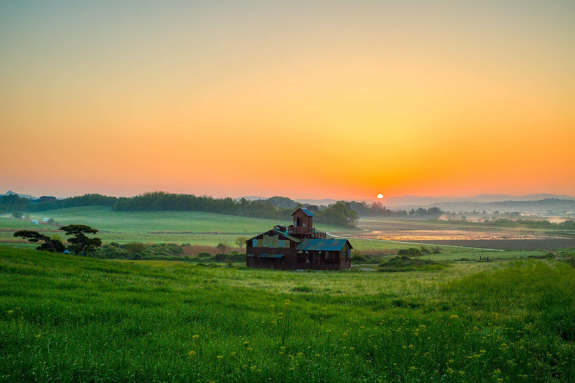 안성목장 일출1