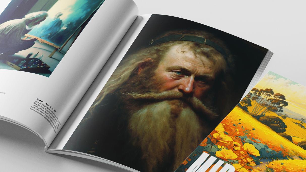 스테이블 디퓨전 - AI 그림 - 잡지