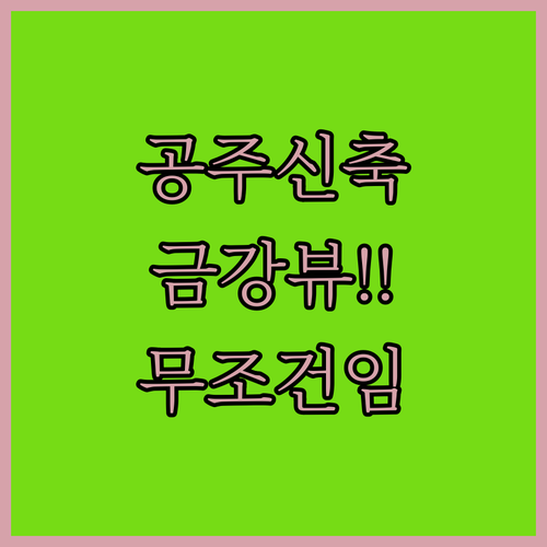 공주 신축 호텔부터 금강 뷰 숙소까지..