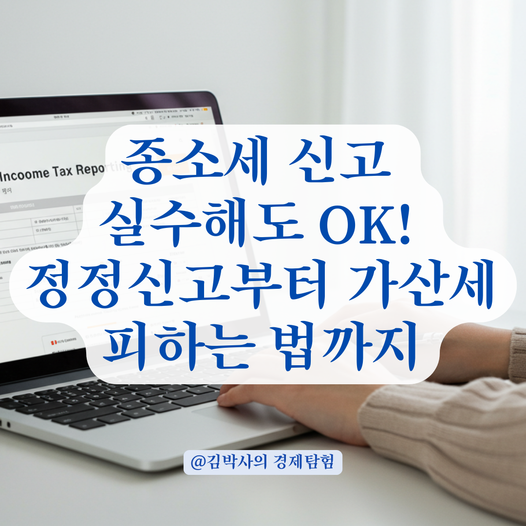 종소세 신고 실수해도 걱정 마세요, 정정 가능한 시기와 조건 정리해드립니다.
