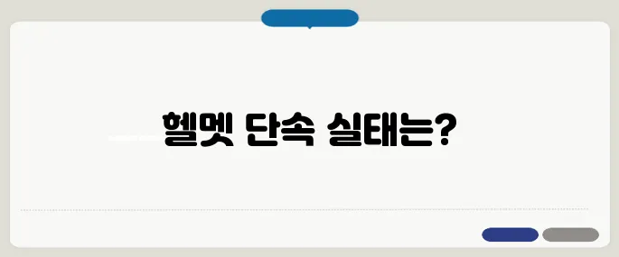 전동킥보드 헬멧 단속 100일, 과태료와 보험을 종합 정리합니다!