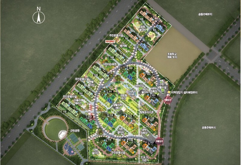 영종하늘도시 센트럴푸르지오자이 - 단지 배치도