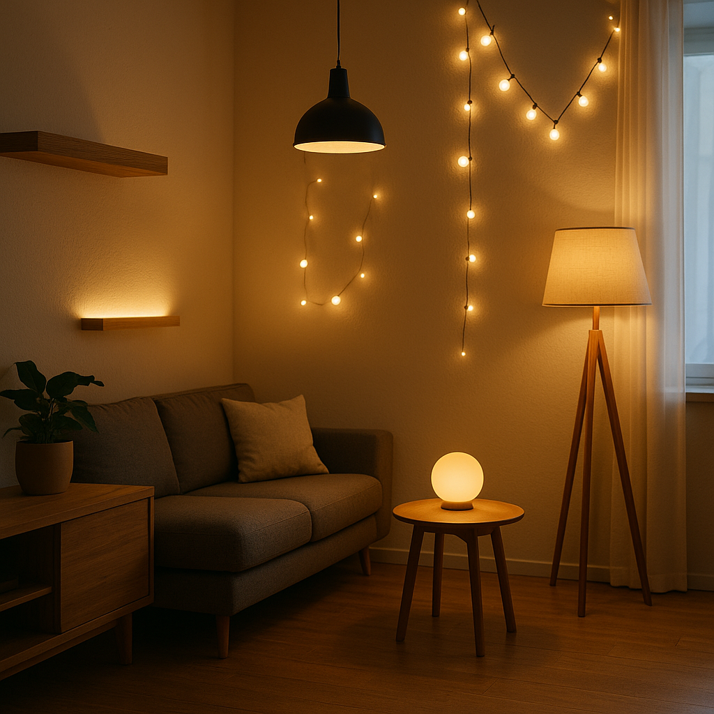 조명 교체로 집 분위기 바꾸는 인테리어 관련사진.