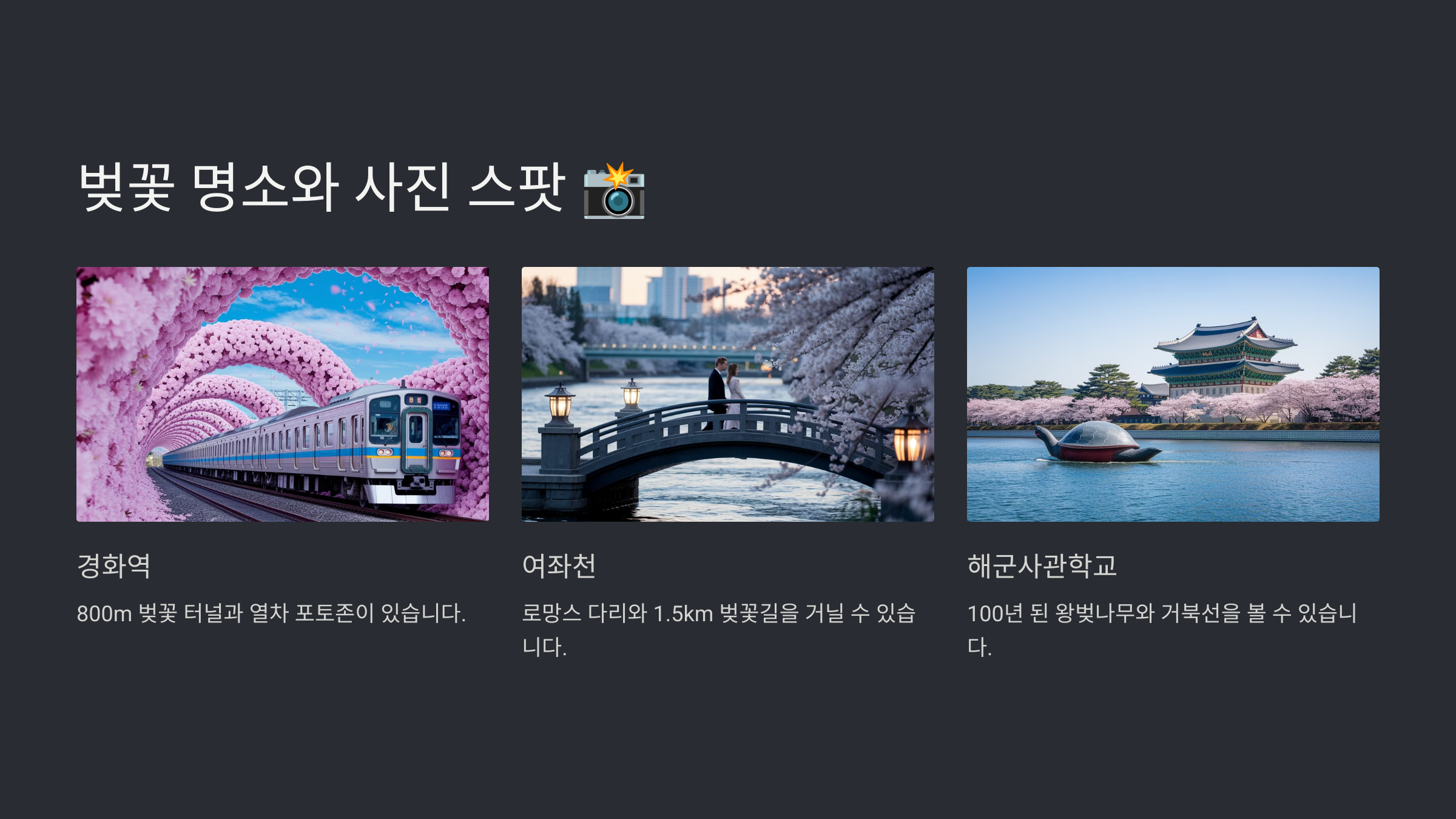 진해 군항제 벚꽃 축제 완벽 가이드