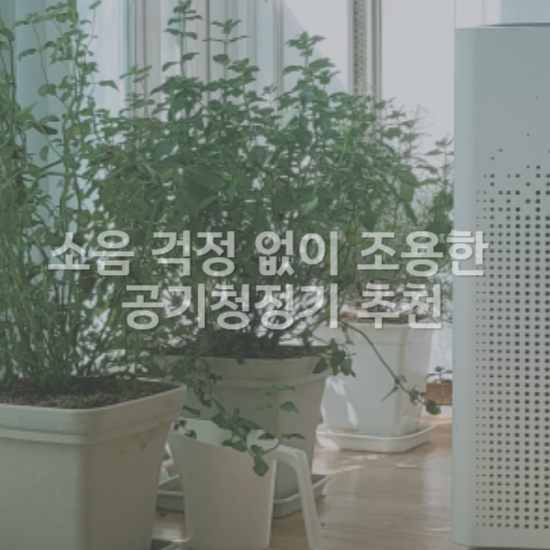 소음 걱정 없이 조용한 공기청정기 추천2