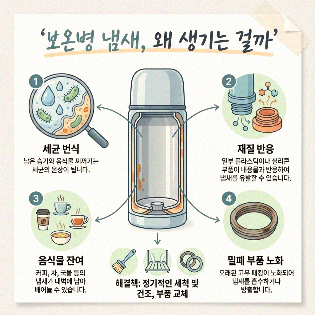 보온병 냄새 없이 상쾌하게 쓰는 비결