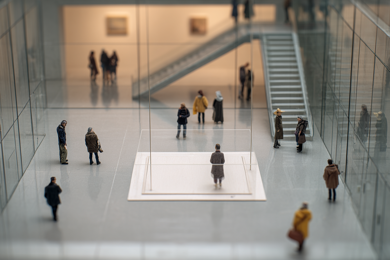 미니어처풍으로 재해석한 더 스퀘어 장면 by pearl's review