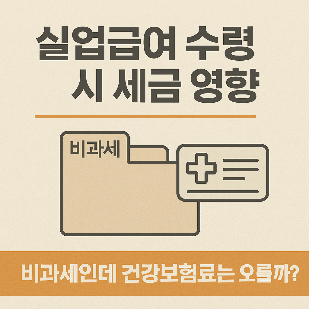 한국 실업급여 수령 시 세금 영향 정리
