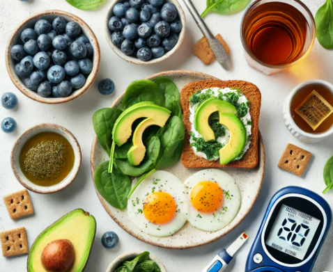 혈당기와 다이어트 음식 사진