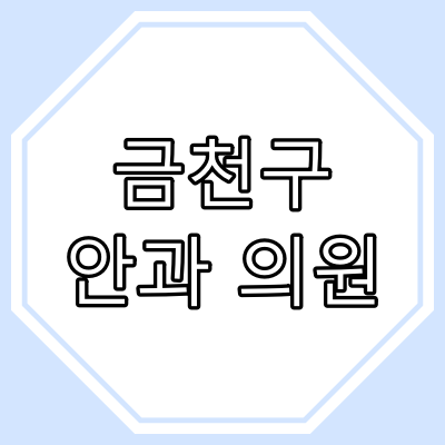 서울시 금천구 안과 의원 현황