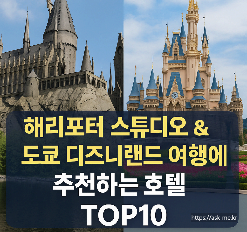 아이와 함께하는 일본여행 ! 해리포터 스튜디오 &amp; 도쿄 디즈니랜드 여행에 추천하는 호텔 TOP10