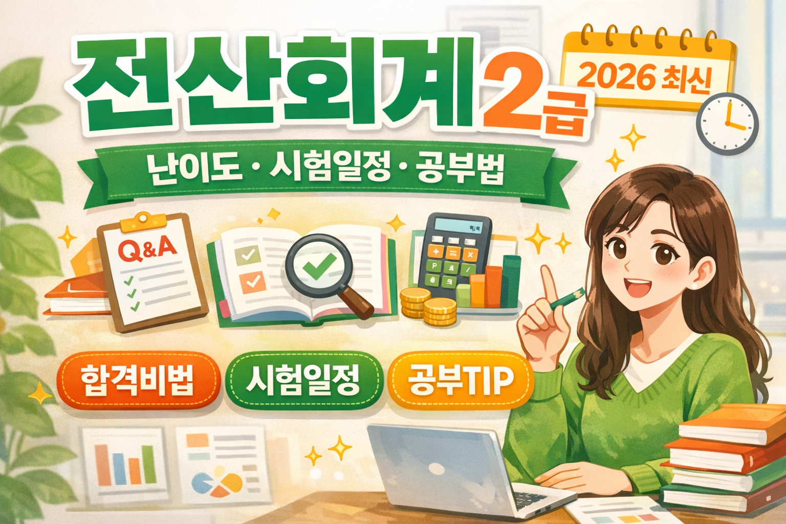 전산회계 2급 시험 난이도, 시험일정, 공부방법 총정리