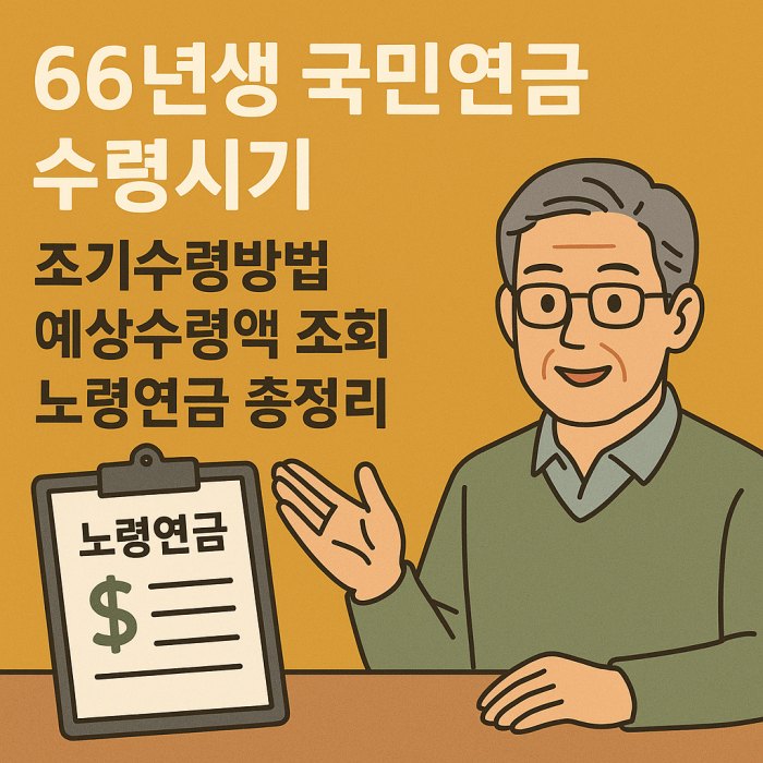 1966년생 국민연금 수령시기
