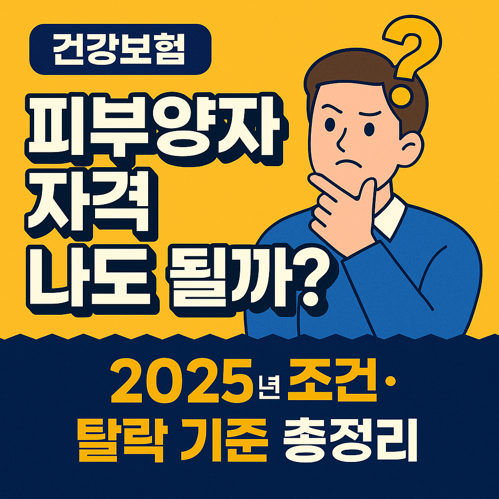 최근 국민건강보험 피부양자 기준(탈락 조건, 재등록)