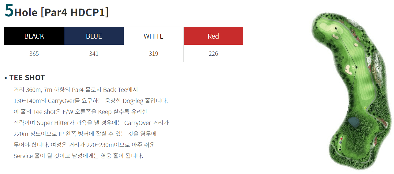 해솔리아 컨트리클럽 솔코스 5