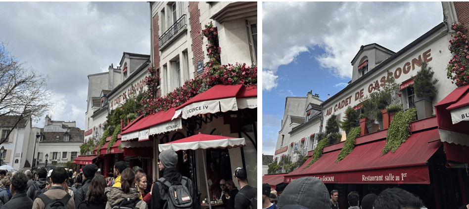 몽마르뜨-언덕-식당-전경