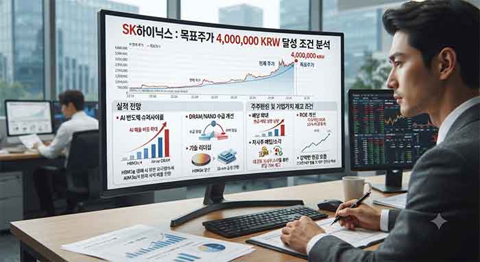 모니터를 보고있는 남성.