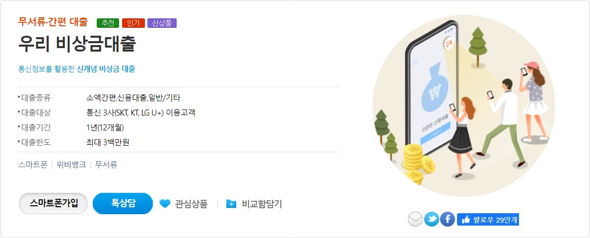 우리 비상금대출