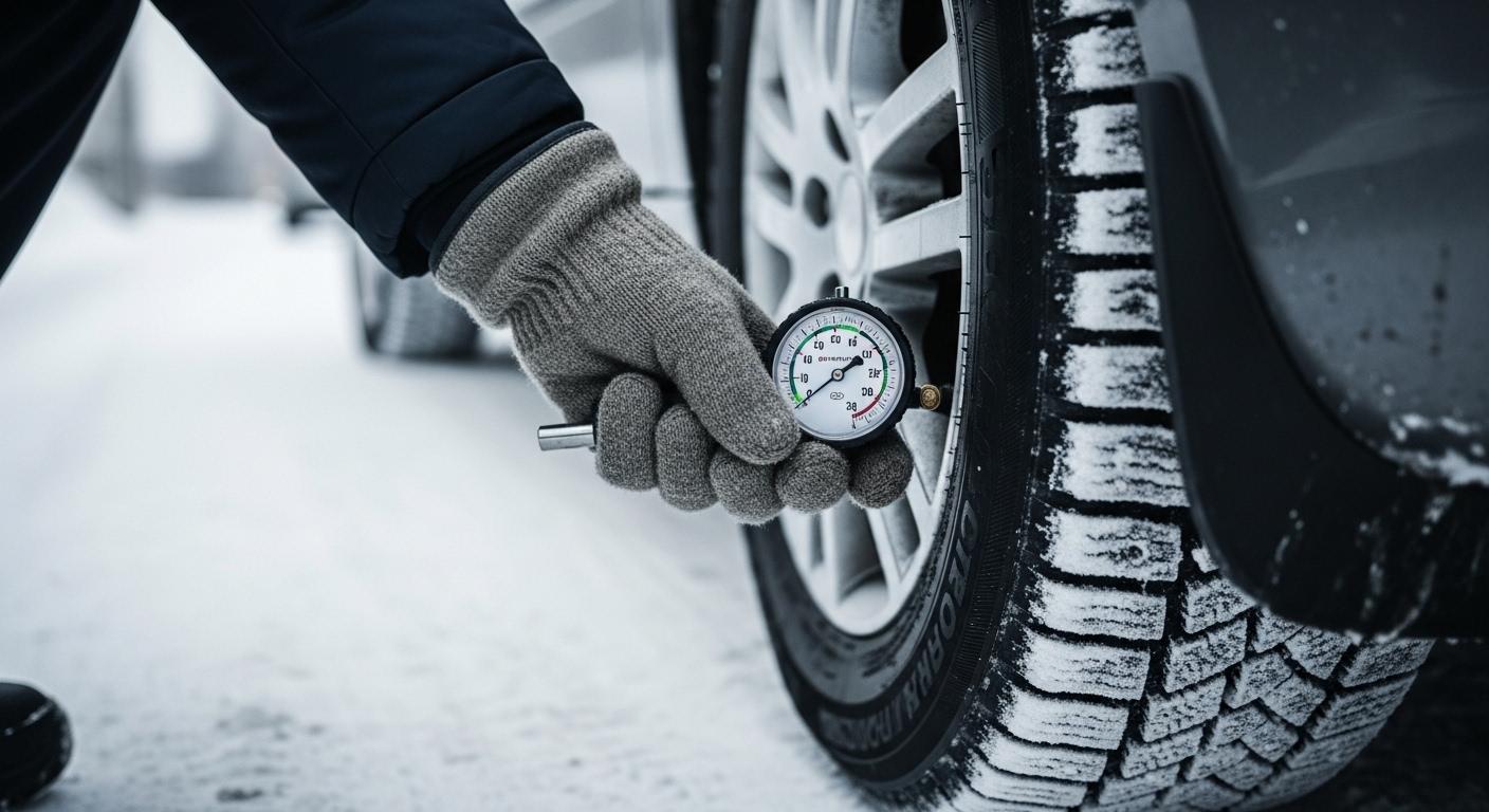 자동차 타이어 겨울철 공기압