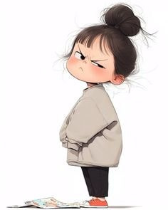 토라진 여자아이 사진