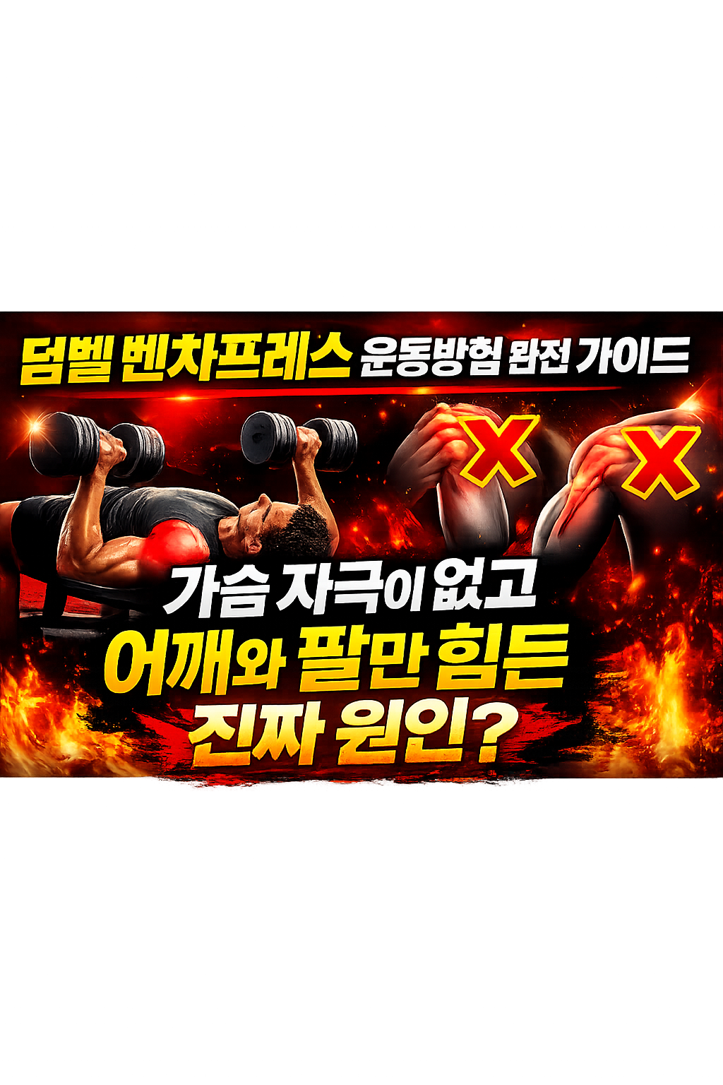 덤벨 벤치프레스 운동방법 완전 가이드
