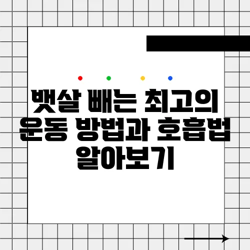 뱃살 빼는 최고의 운동 방법과 호흡법 알아보기