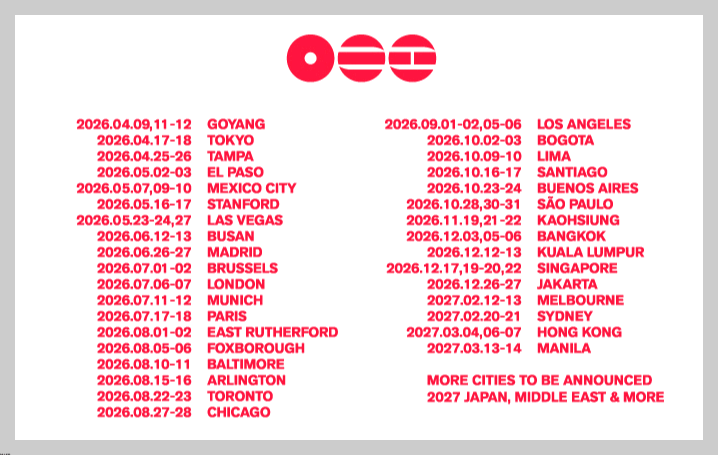 BTS 방탄소년단 월드투어