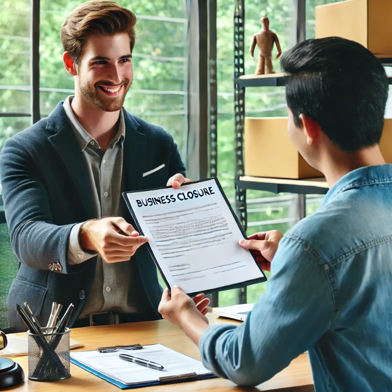 폐업지원금 신청하는 사람