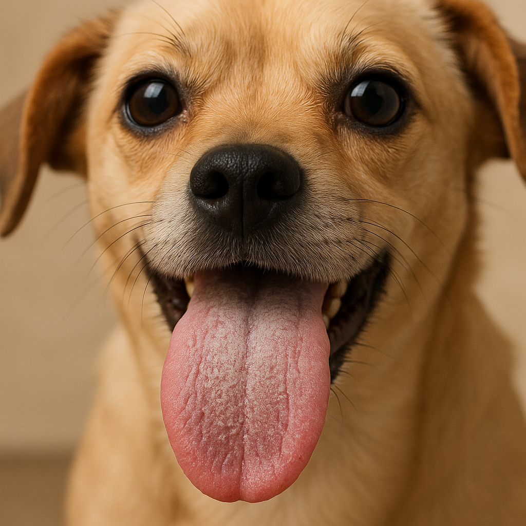 "강아지 혀에 생긴 설태와 입냄새 원인"
