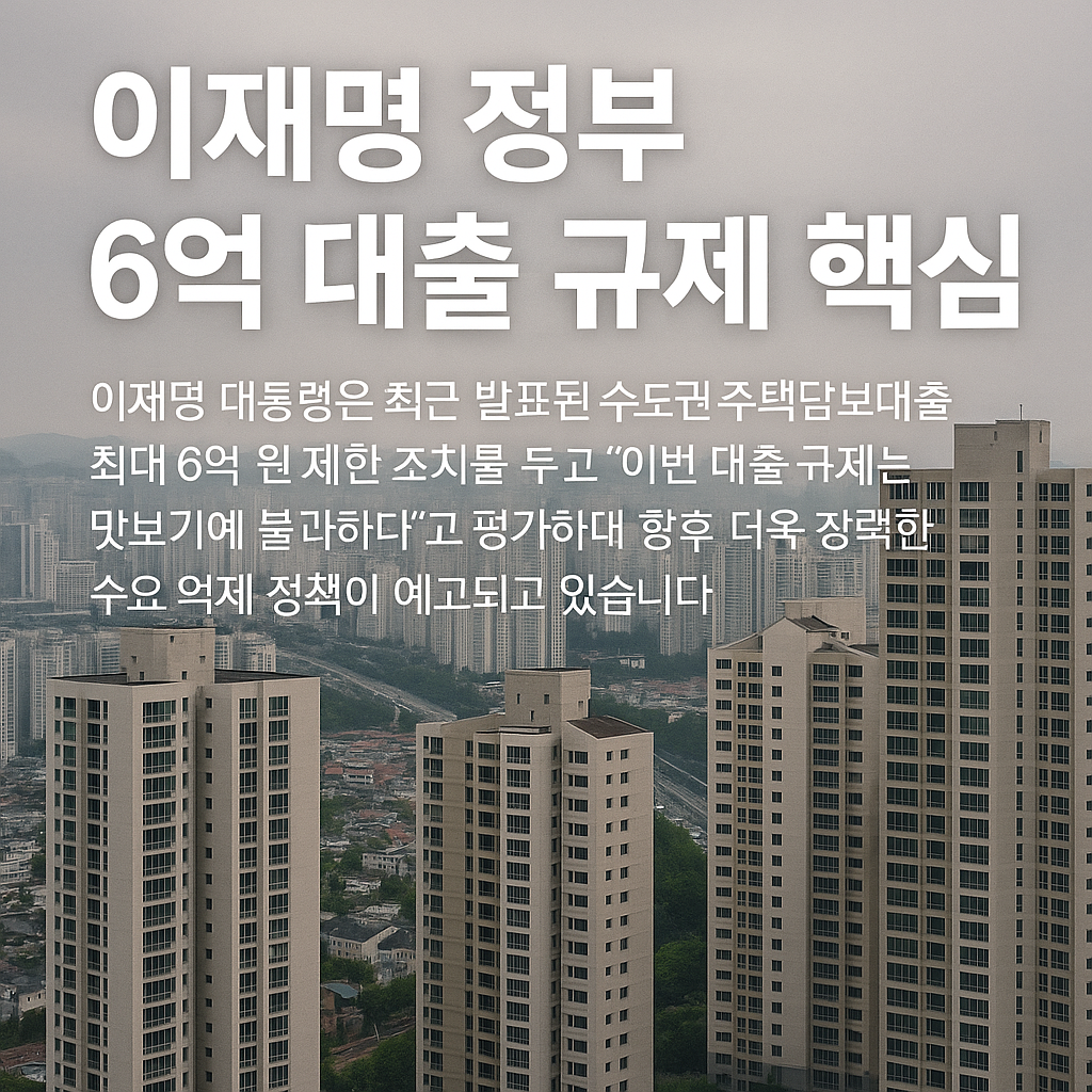대출규제핵심