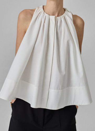 트레인 디테일 롱 블라우스+블랙진