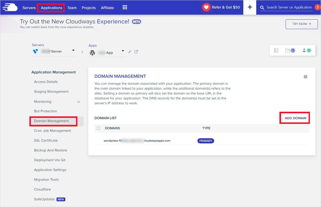 클라우드-웨이즈-도메인-설정
