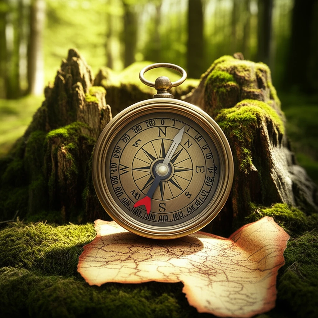 나침반 알파벳 표기 해석과 목적지 설..