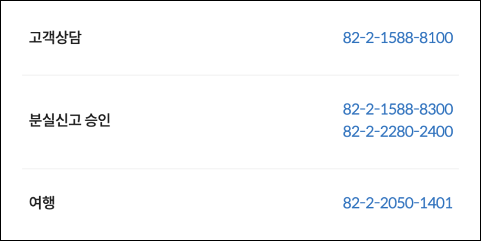 롯데카드 고객센터