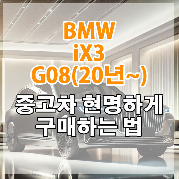 BMW iX3 G08(20년~) 중고차 현명하게 구매하는 법