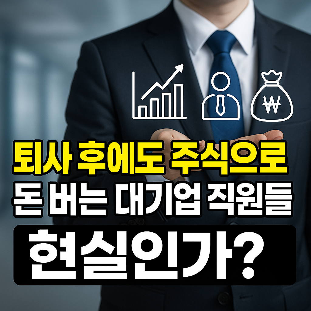 퇴사 후에도 주식으로 돈 버는 대기업 직원들