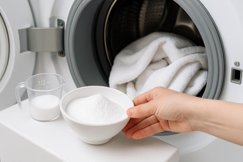 베이킹소다로 수건의 쉰내 없애는 초간단 방법