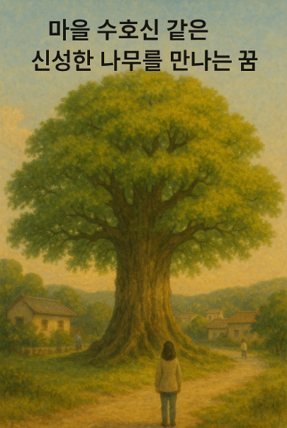 마을 수호신 같은 신성한 나무를 만나는 꿈