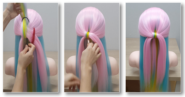 반머리 헤어스타일 연출3