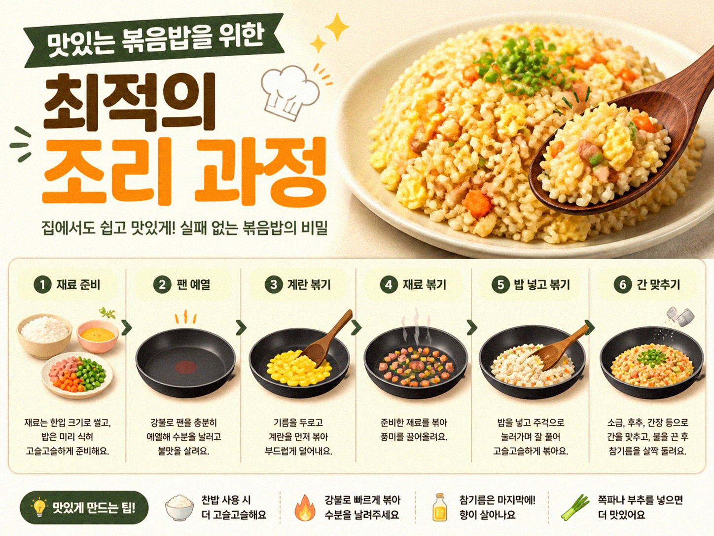 냉밥으로 볶음밥 만들기, 제대로 하는 법