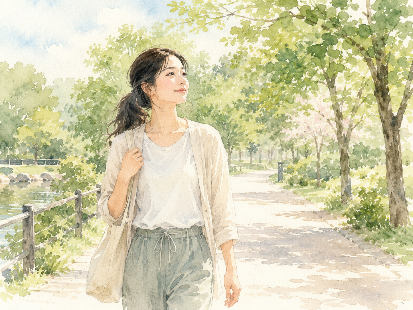 산책을 통한 휴식
