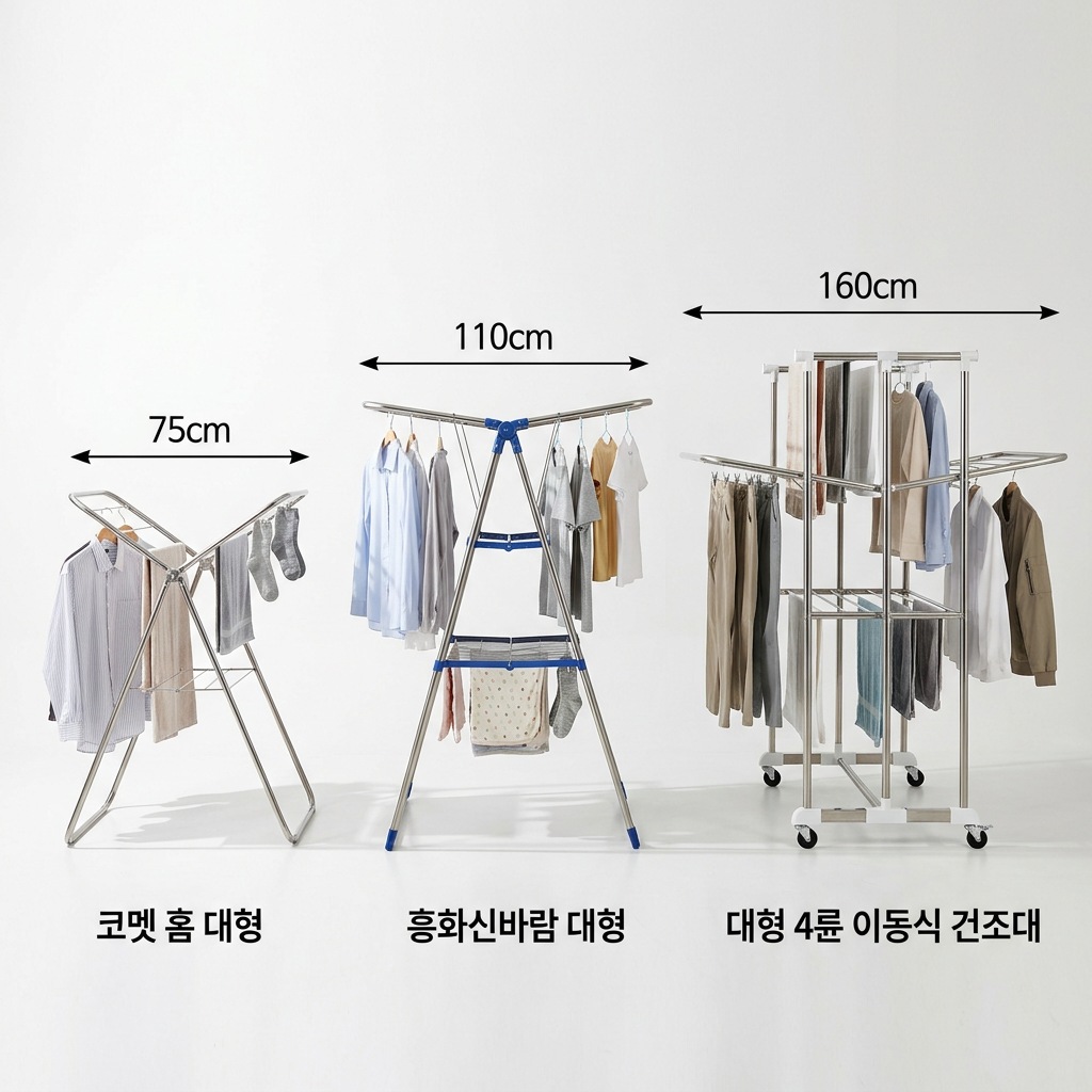 빨래건조대 고르는법 3종 비교