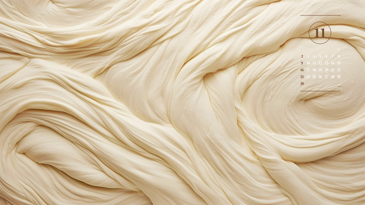 04 밀가루 반죽 A - 2025년11월 노트북배경화면